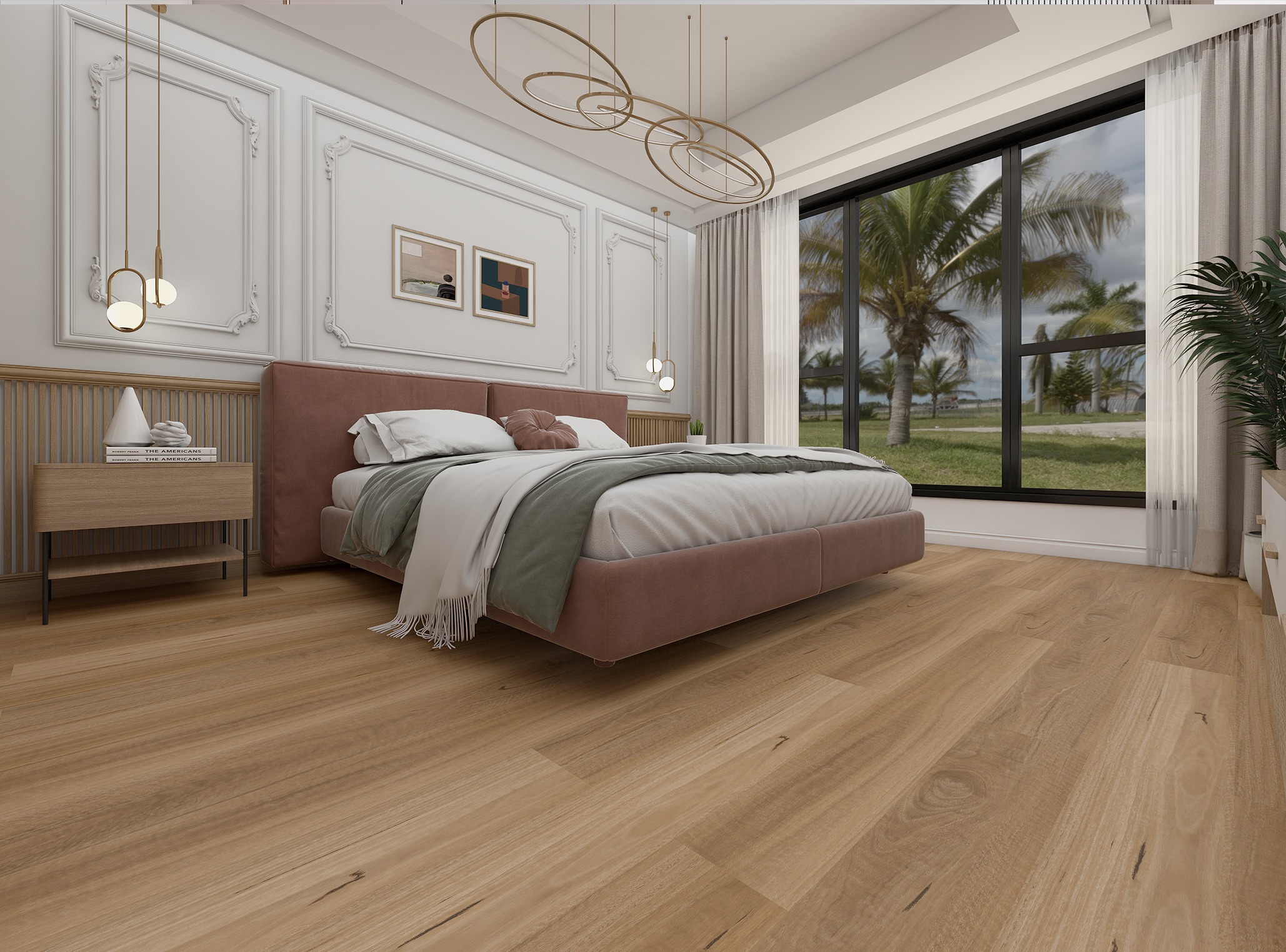 Honey Wood SPC Vinyl Flooring - Image 2